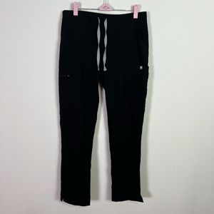 Figs Womens Drawstring Black Nursing Scrub Pants Size Small